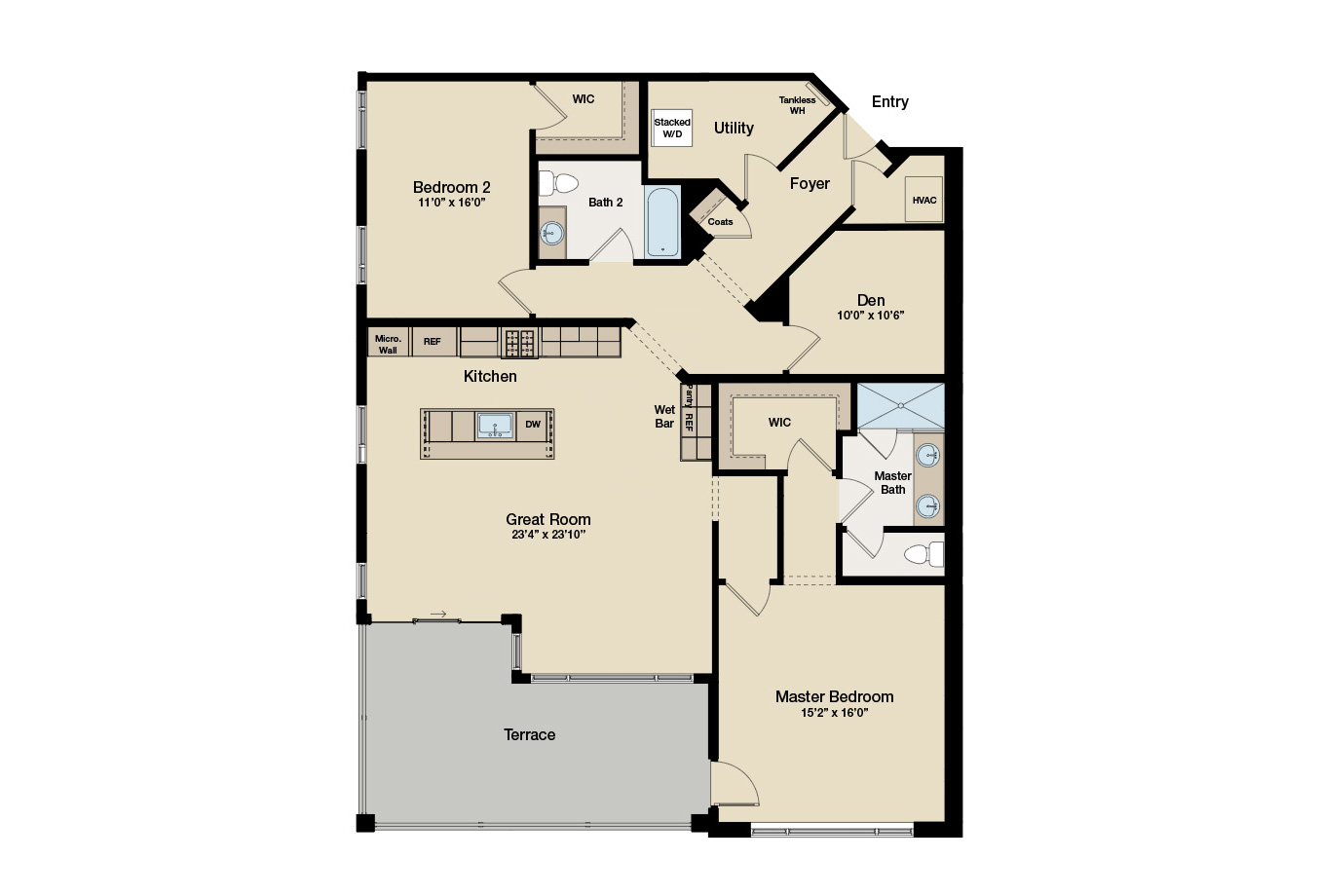 Rhythm condo floorplan -Residence A